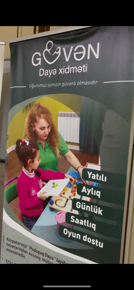 “Güvən Dayə Xidməti” MMC-nin “Seni” Şirkəti ilə Əməkdaşlığı Çərçivəsində Təlim