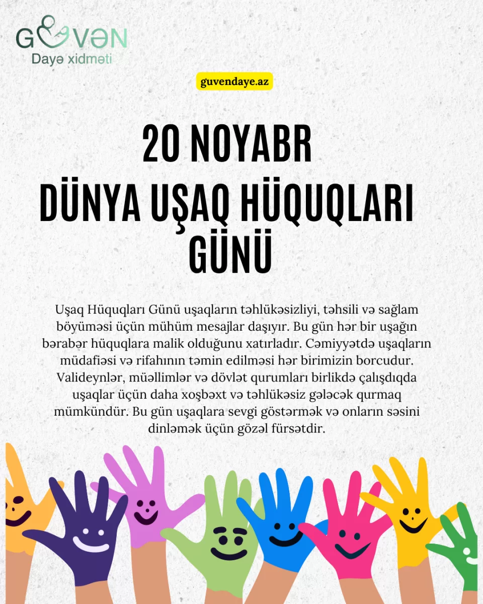 Dünyanı Gözəlləşdirən Uşaqlardır – Onların Hüquqlarını Qoruyaq